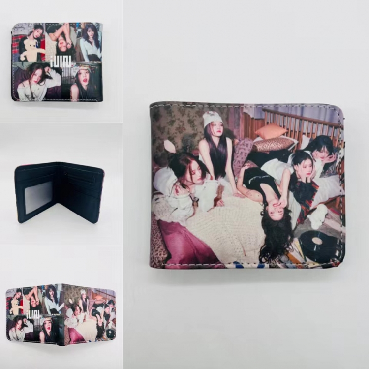 (G)I-DLE Full color Two fold short card case wallet 11X9.5CM 