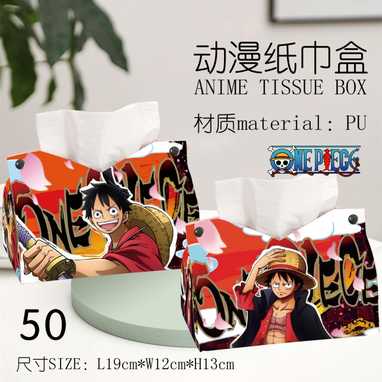 One Piece Anime peripheral PU tissue box creative storage box 19X12X13cm