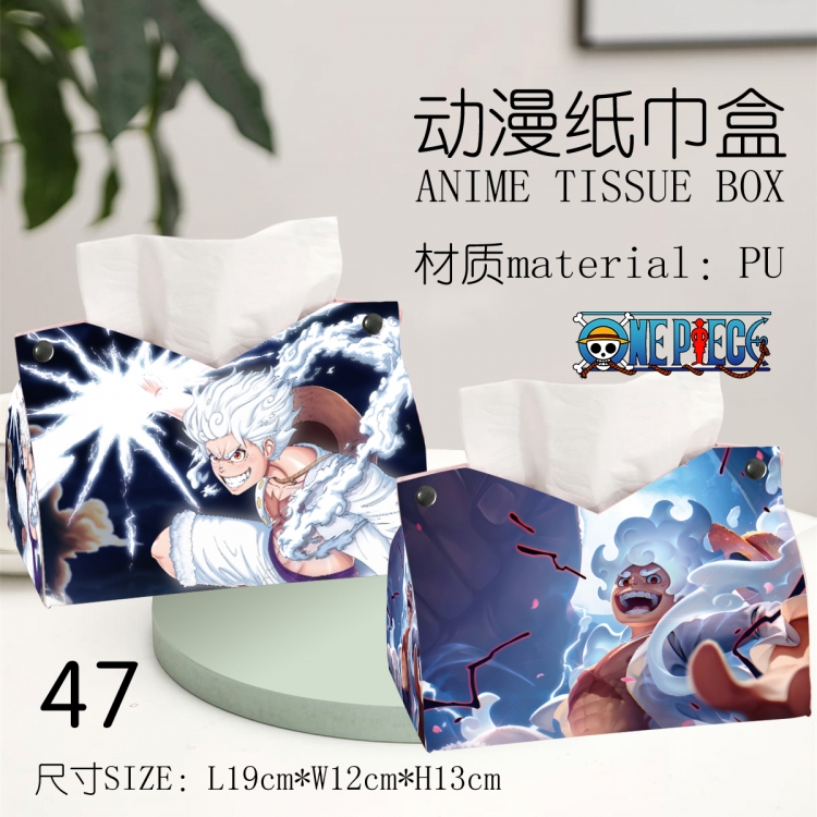 One Piece Anime peripheral PU tissue box creative storage box 19X12X13cm