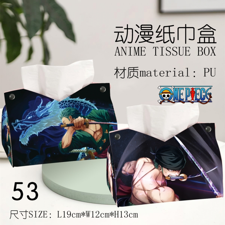 One Piece Anime peripheral PU tissue box creative storage box 19X12X13cm