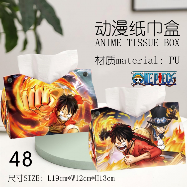 One Piece Anime peripheral PU tissue box creative storage box 19X12X13cm