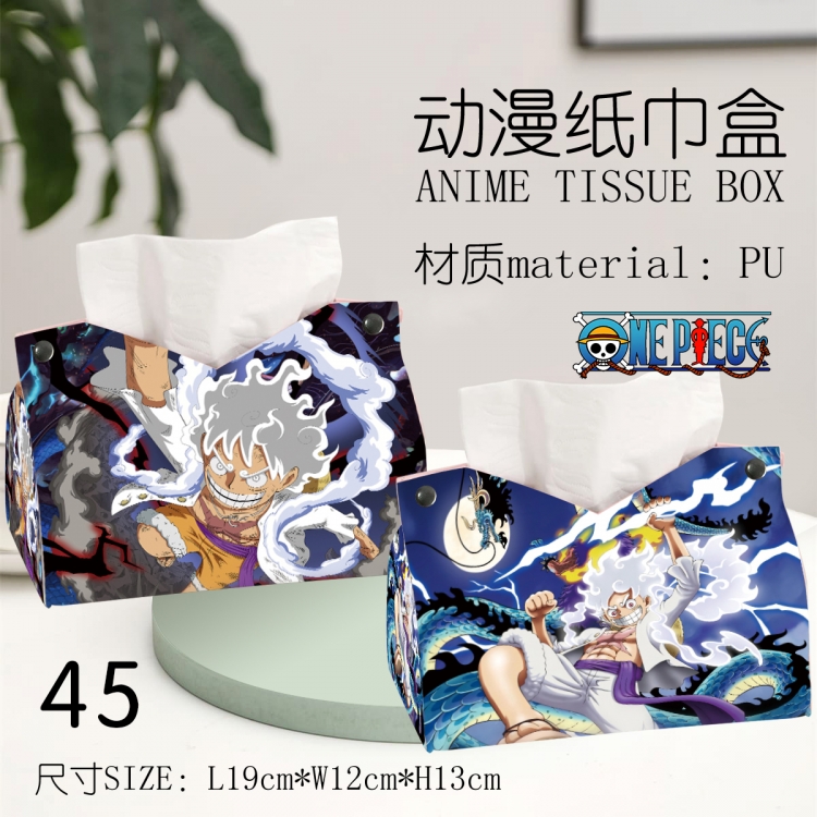 One Piece Anime peripheral PU tissue box creative storage box 19X12X13cm
