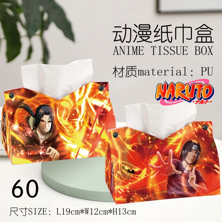 Naruto Anime peripheral PU tissue box creative storage box 19X12X13cm