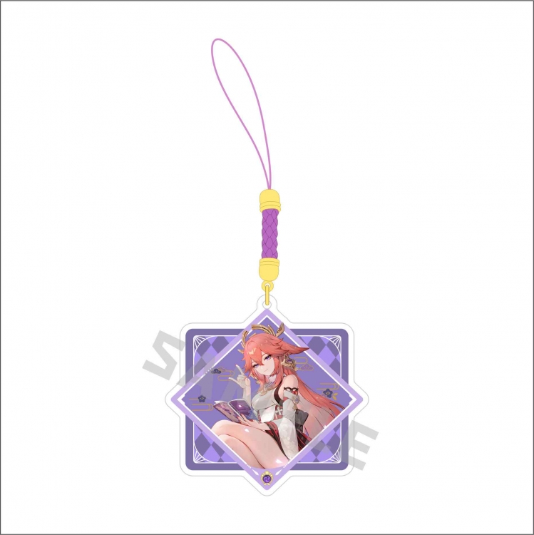 Genshin Impact Anime peripheral acrylic keychain pendant price for 5 pcs 