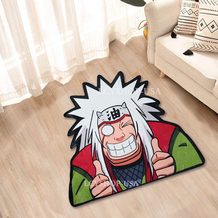 One Piece Anime Surrounding Belgian Velvet Vacuum Irregular Mat Carpet Floor Mat 90x100CM