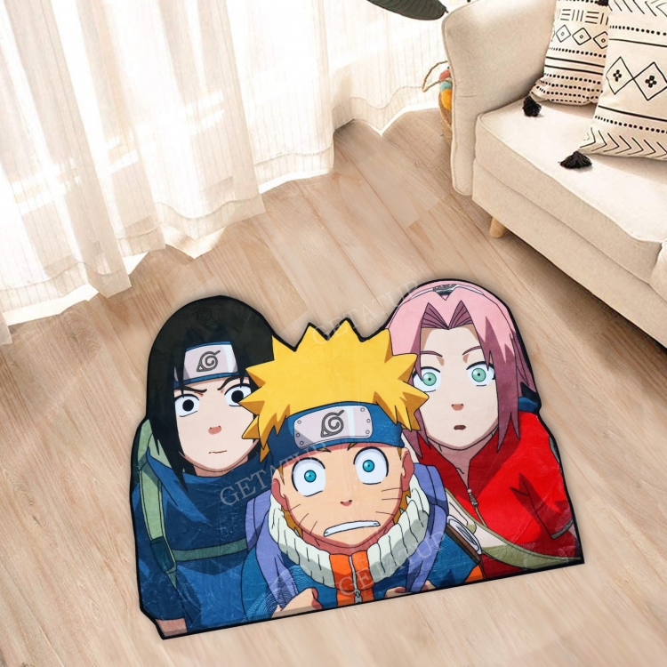 One Piece Anime Surrounding Belgian Velvet Vacuum Irregular Mat Carpet Floor Mat 90x100CM