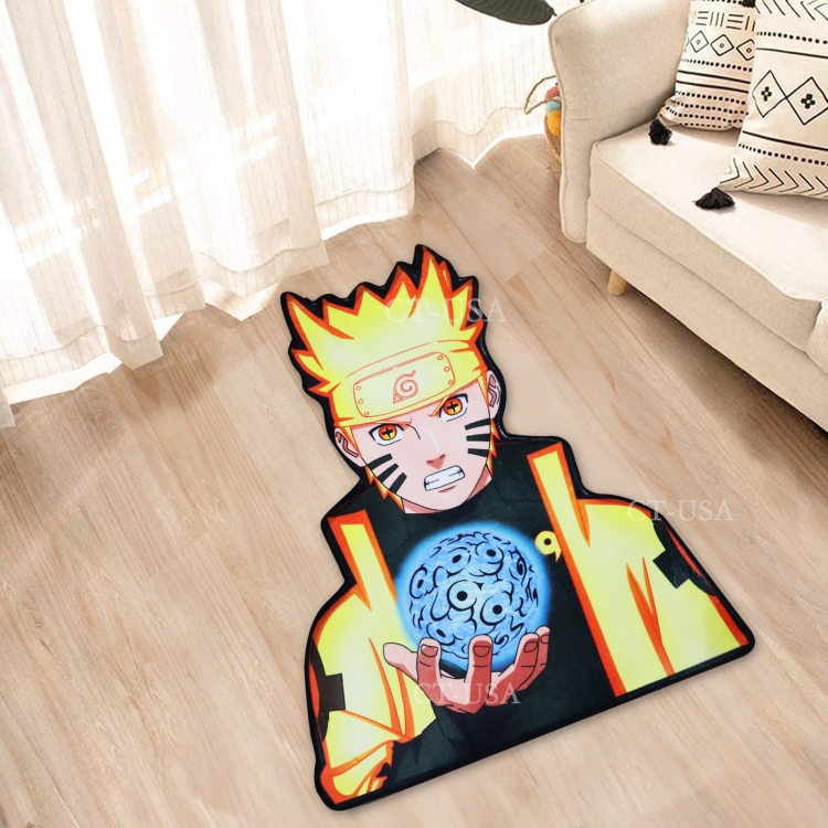 One Piece Anime Surrounding Belgian Velvet Vacuum Irregular Mat Carpet Floor Mat 90x100CM