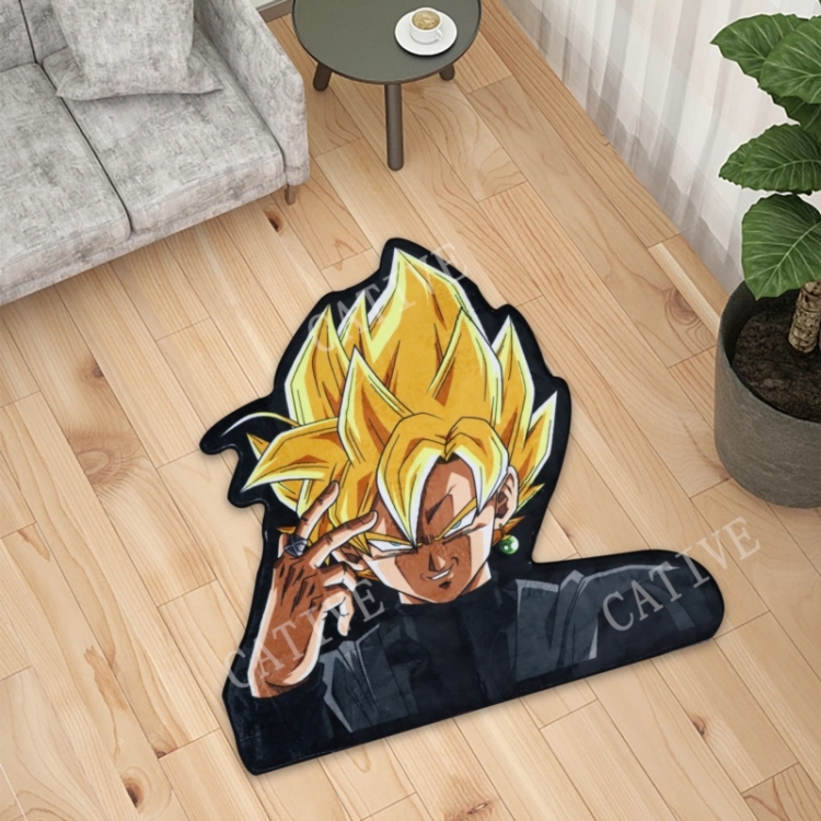 DRAGON BALL Anime Surrounding Belgian Velvet Vacuum Irregular Mat Carpet Floor Mat 90x100CM