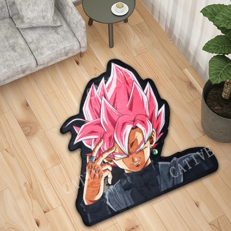 DRAGON BALL Anime Surrounding Belgian Velvet Vacuum Irregular Mat Carpet Floor Mat 90x100CM