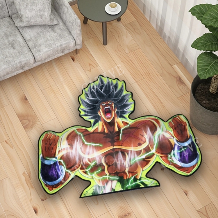 DRAGON BALL Anime Surrounding Belgian Velvet Vacuum Irregular Mat Carpet Floor Mat 90x100CM