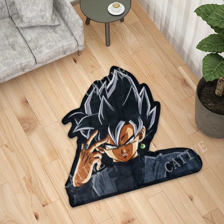 DRAGON BALL Anime Surrounding Belgian Velvet Vacuum Irregular Mat Carpet Floor Mat 90x100CM