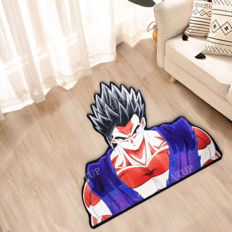 DRAGON BALL Anime Surrounding Belgian Velvet Vacuum Irregular Mat Carpet Floor Mat 90x100CM