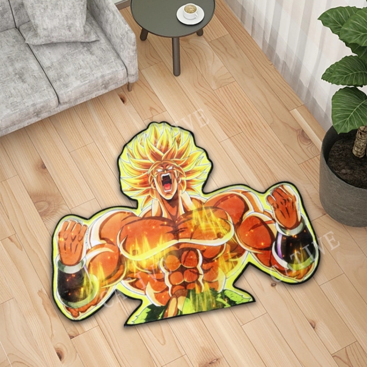 DRAGON BALL Anime Surrounding Belgian Velvet Vacuum Irregular Mat Carpet Floor Mat 90x100CM