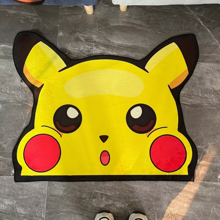 Pokemon Anime Surrounding Belgian Velvet Vacuum Irregular Mat Carpet Floor Mat 90x100CM