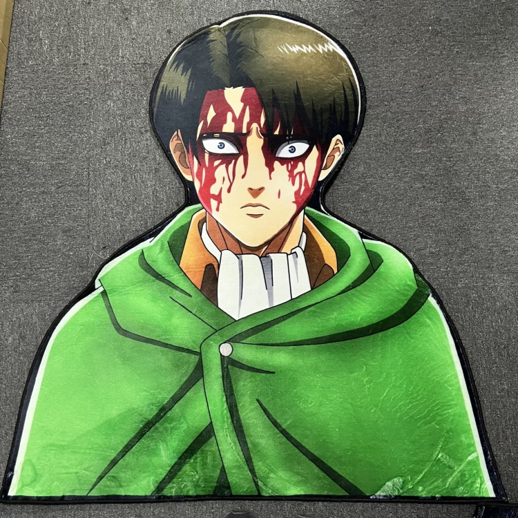 Shingeki no Kyojin Anime Surrounding Belgian Velvet Vacuum Irregular Mat Carpet Floor Mat 90x100CM