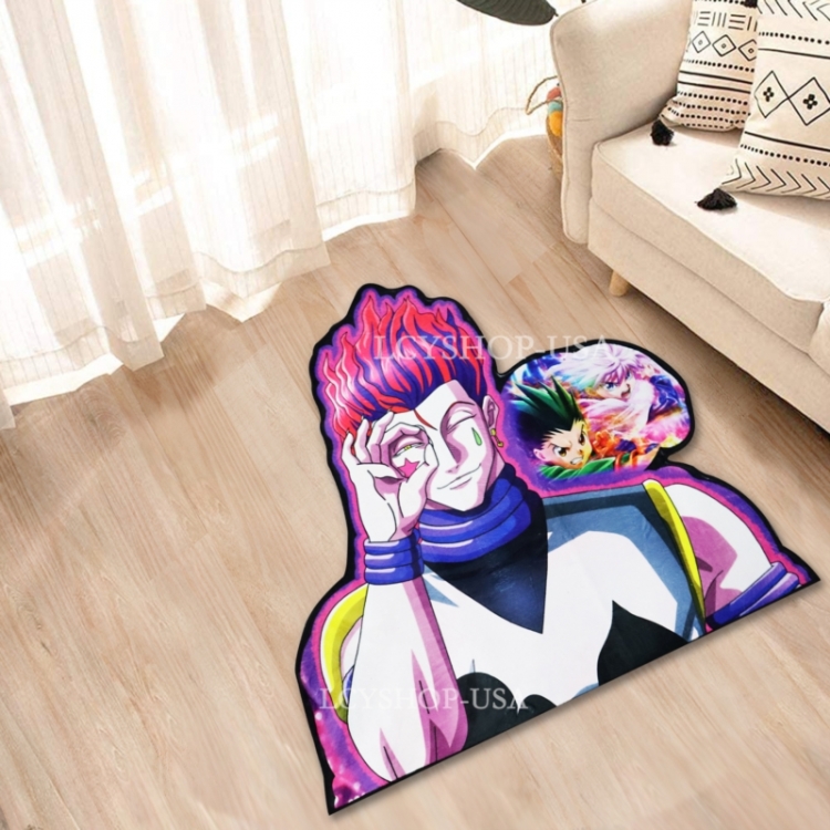 HunterXHunter Anime Surrounding Belgian Velvet Vacuum Irregular Mat Carpet Floor Mat 90x100CM H09-3