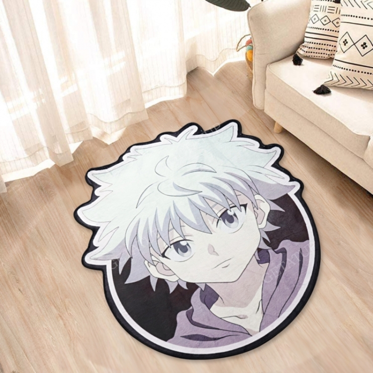 HunterXHunter Anime Surrounding Belgian Velvet Vacuum Irregular Mat Carpet Floor Mat 90x100CM