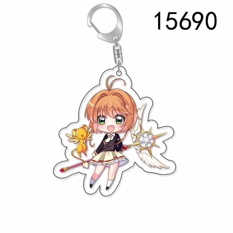 Card Captor Sakura Anime Acrylic Keychain Charm price for 5 pcs