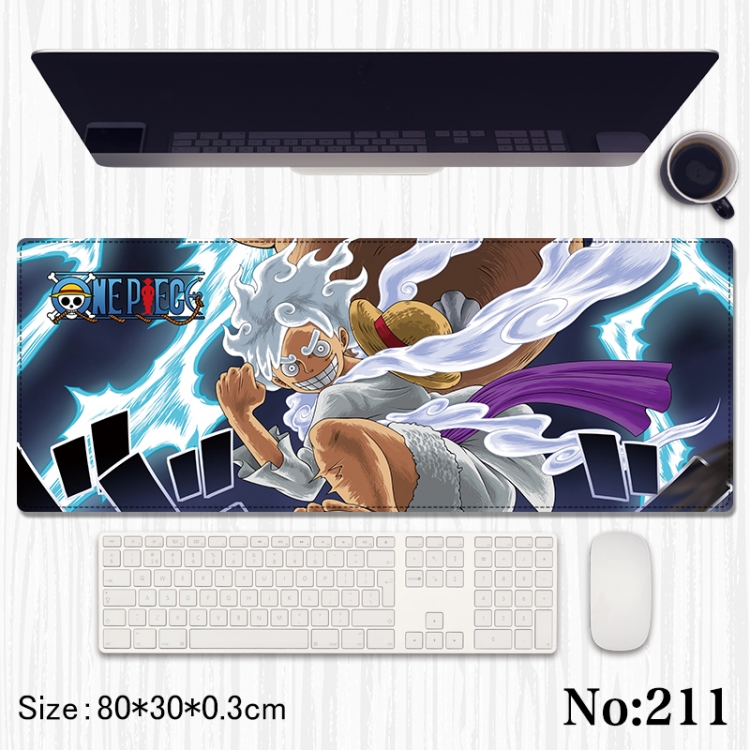 One Piece Anime peripheral computer mouse pad office desk pad multifunctional pad 80X30X0.3cm