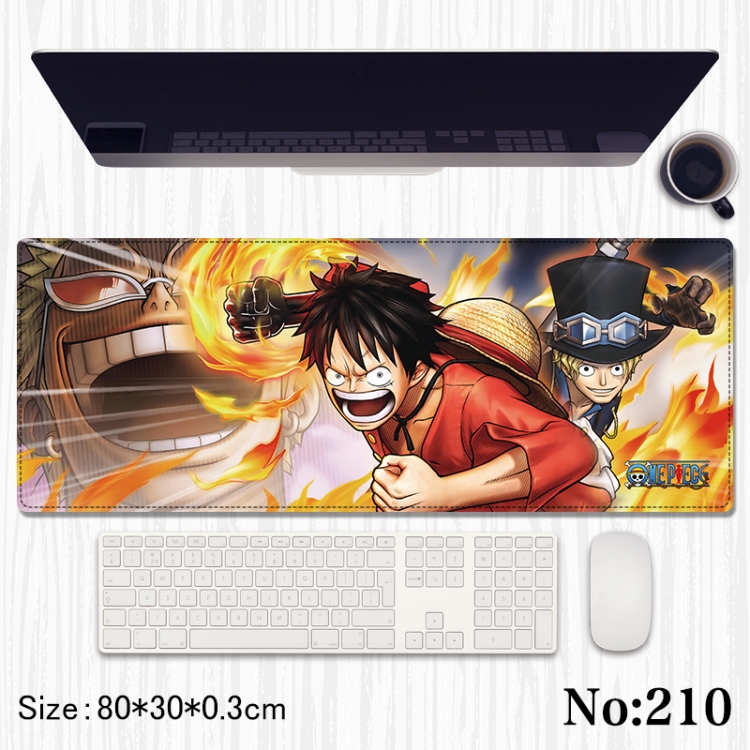 One Piece Anime peripheral computer mouse pad office desk pad multifunctional pad 80X30X0.3cm