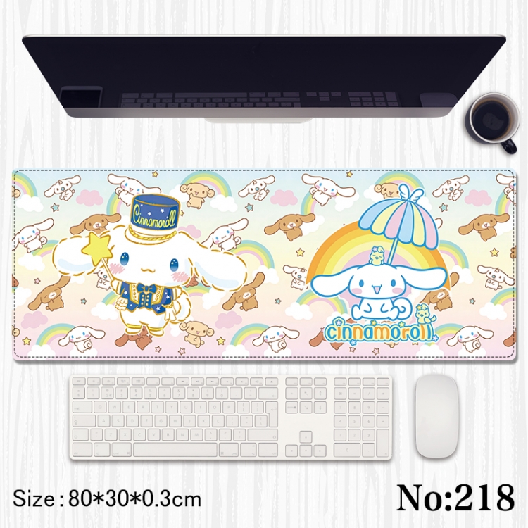 Big eared dog Anime peripheral computer mouse pad office desk pad multifunctional pad 80X30X0.3cm