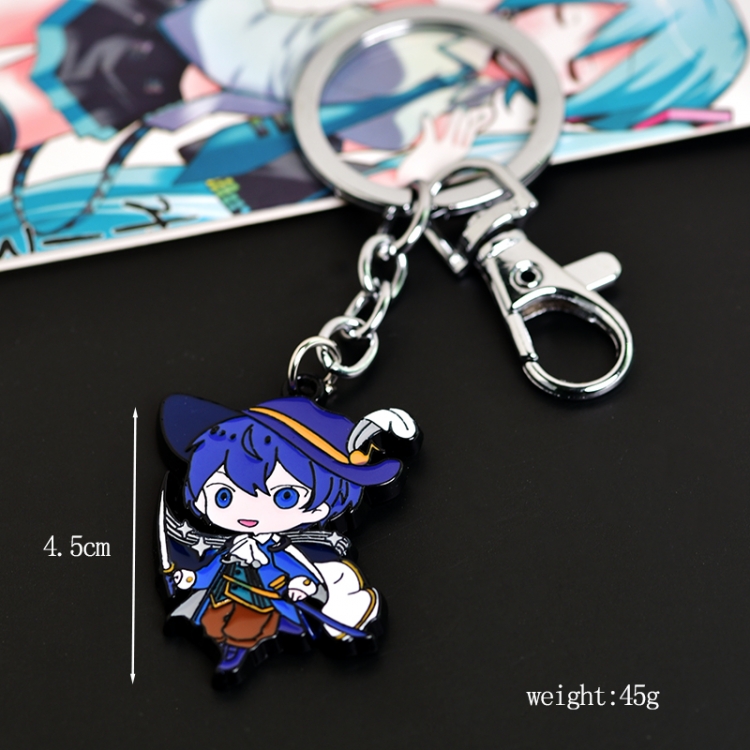  Hatsune Miku Animation peripheral metal keychain pendant price for 5 pcs 