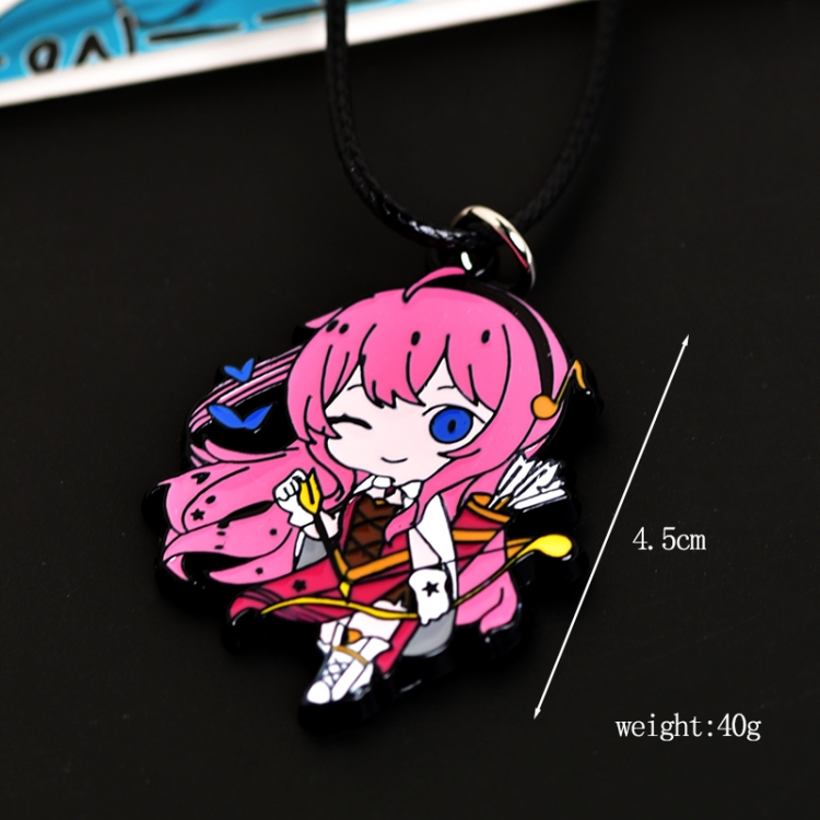 Hatsune Miku Anime peripheral leather rope necklace pendant jewelry price for 5 pcs