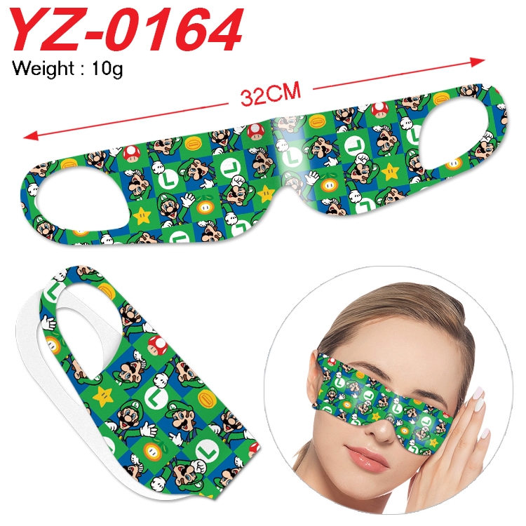 Super Mario Anime digital printed eye mask eye patch 32cm price for 5 pcs