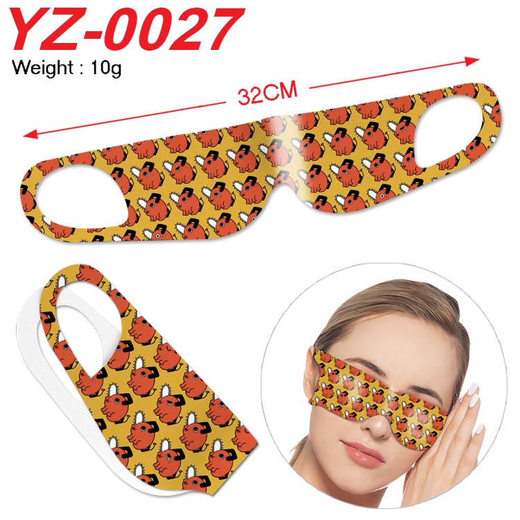 Chainsawman Anime digital printed eye mask eye patch 32cm price for 5 pcs