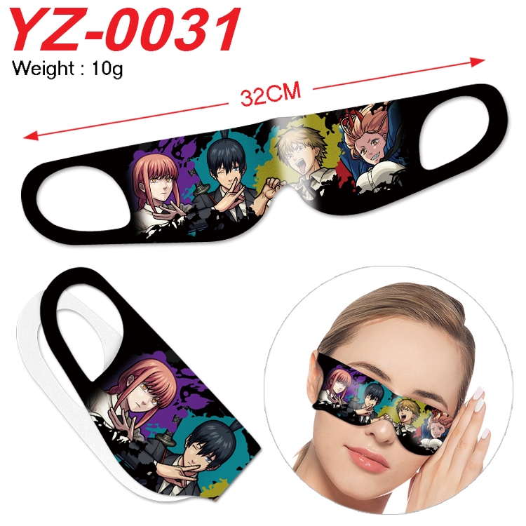 Chainsawman Anime digital printed eye mask eye patch 32cm price for 5 pcs