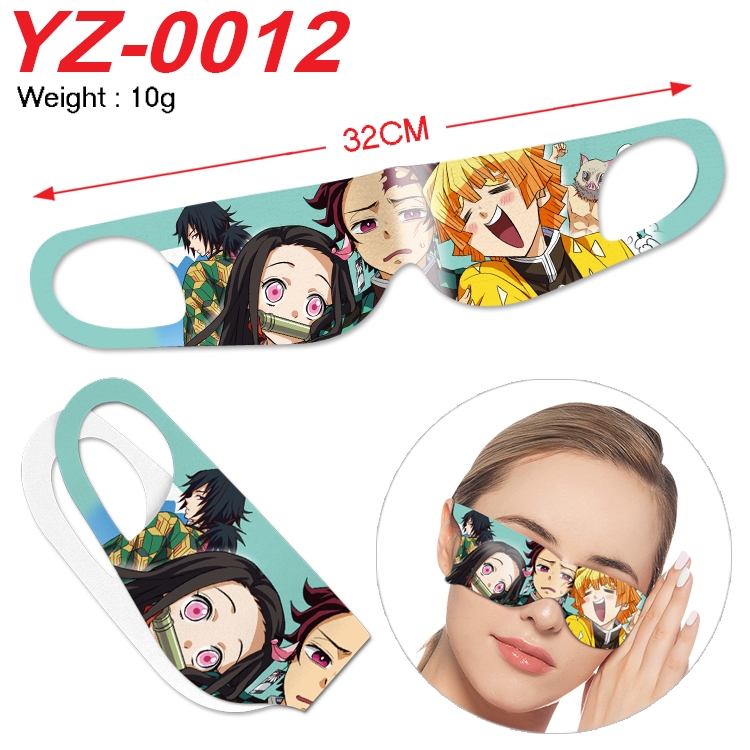 Demon Slayer Kimets Anime digital printed eye mask eye patch 32cm price for 5 pcs