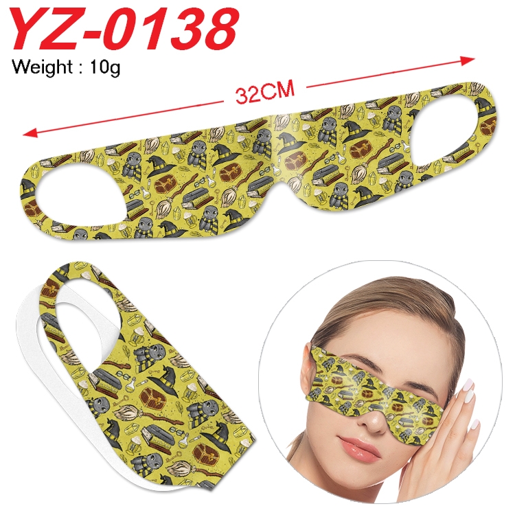 Harry Potter Anime digital printed eye mask eye patch 32cm price for 5 pcs