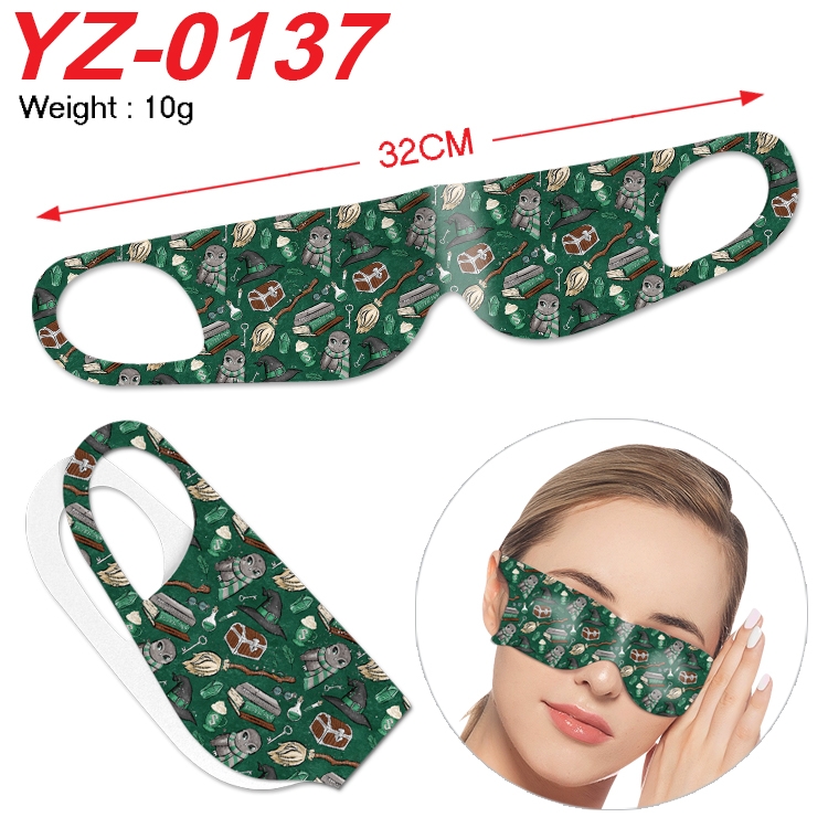 Harry Potter Anime digital printed eye mask eye patch 32cm price for 5 pcs