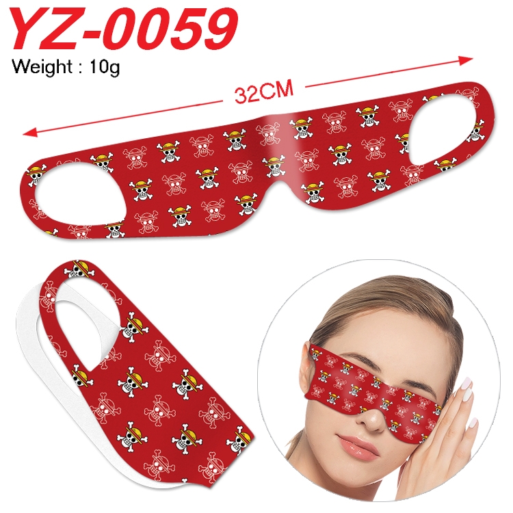 One Piece Anime digital printed eye mask eye patch 32cm price for 5 pcs