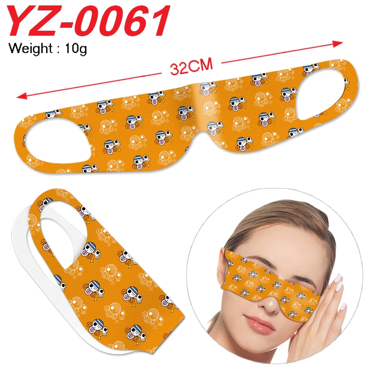 One Piece Anime digital printed eye mask eye patch 32cm price for 5 pcs