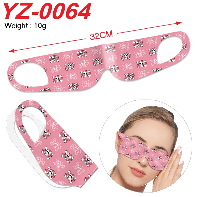 One Piece Anime digital printed eye mask eye patch 32cm price for 5 pcs