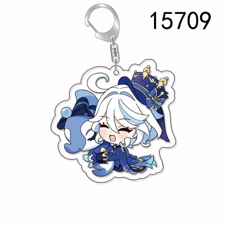 Genshin Impact Anime Acrylic Keychain Charm price for 5 pcs