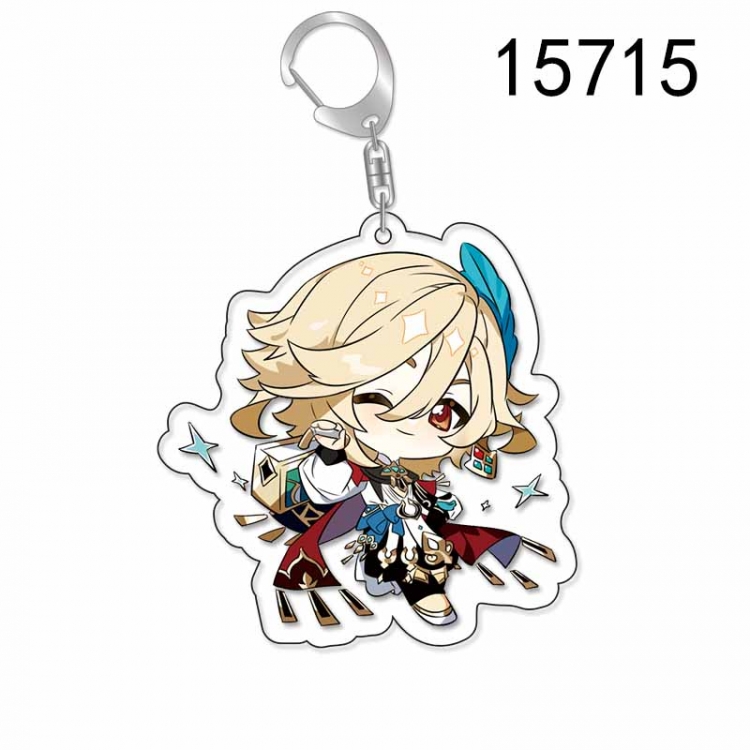 Genshin Impact Anime Acrylic Keychain Charm price for 5 pcs
