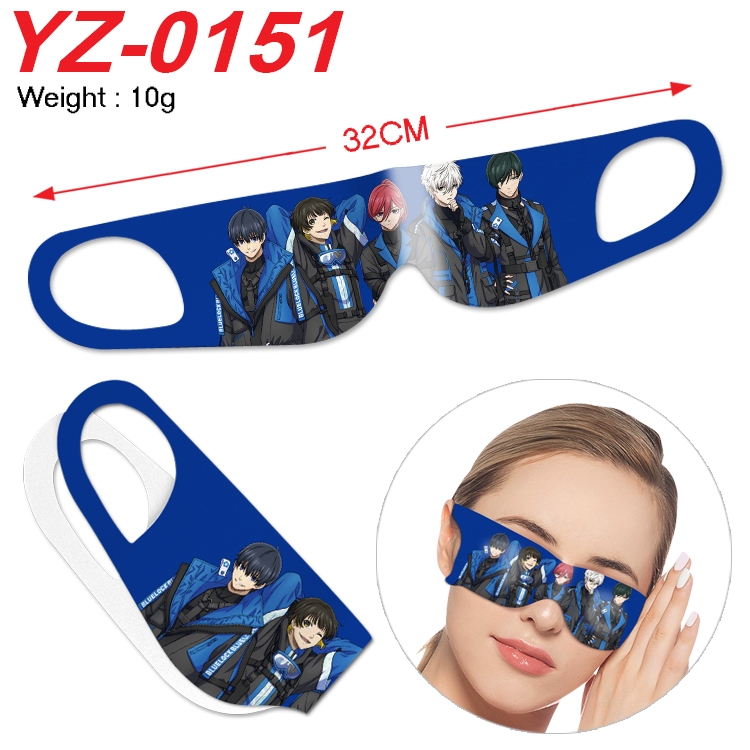 BLUE LOCK Anime digital printed eye mask eye patch 32cm price for 5 pcs