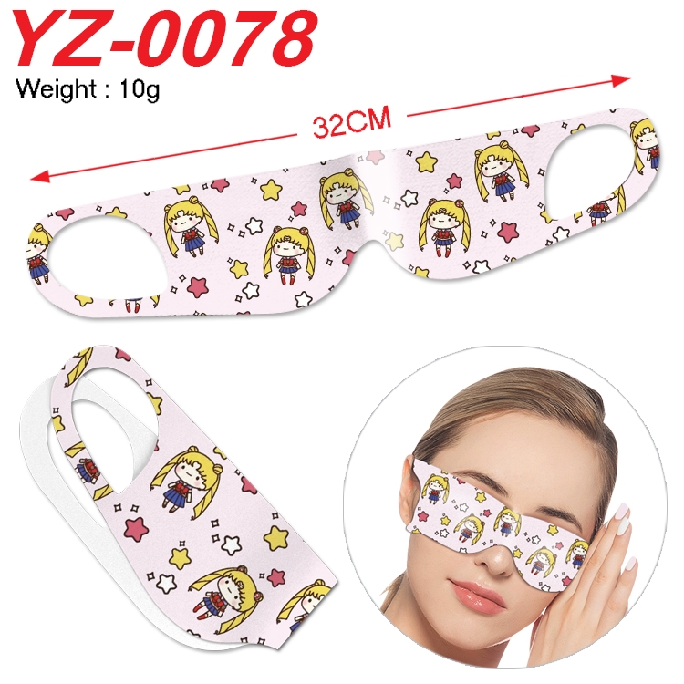 sailormoon Anime digital printed eye mask eye patch 32cm price for 5 pcs