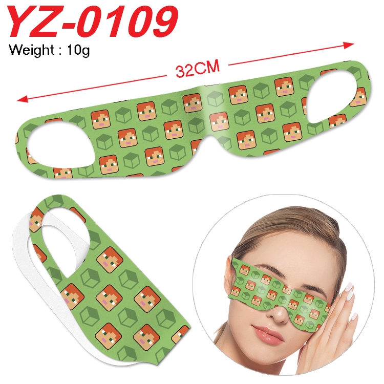  Minecraf Anime digital printed eye mask eye patch 32cm price for 5 pcs