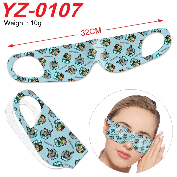  Minecraf Anime digital printed eye mask eye patch 32cm price for 5 pcs