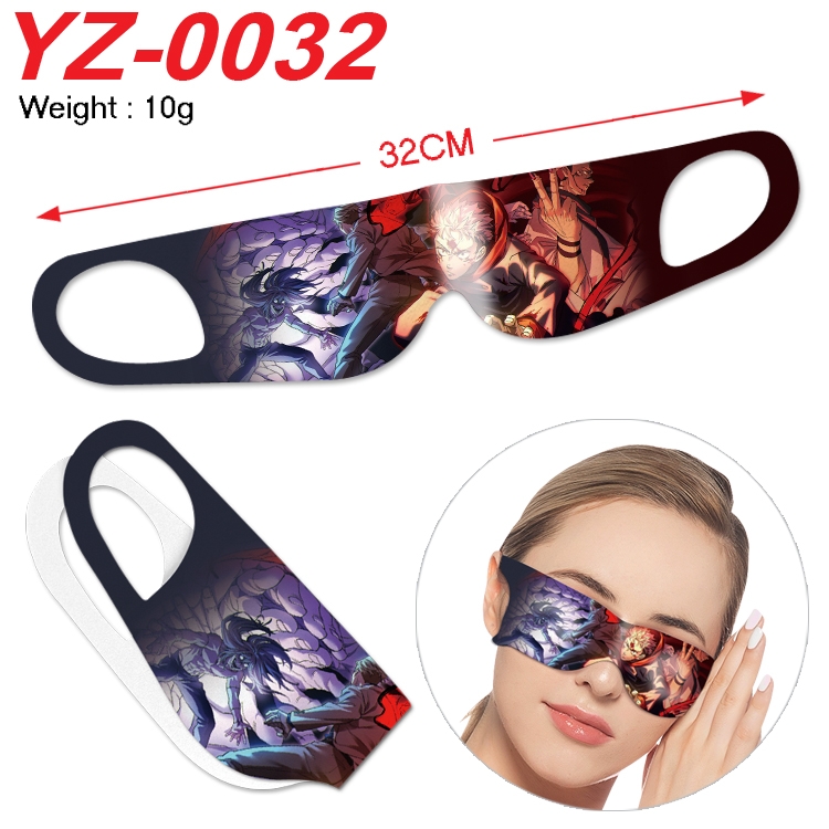 Jujutsu Kaisen Anime digital printed eye mask eye patch 32cm price for 5 pcs