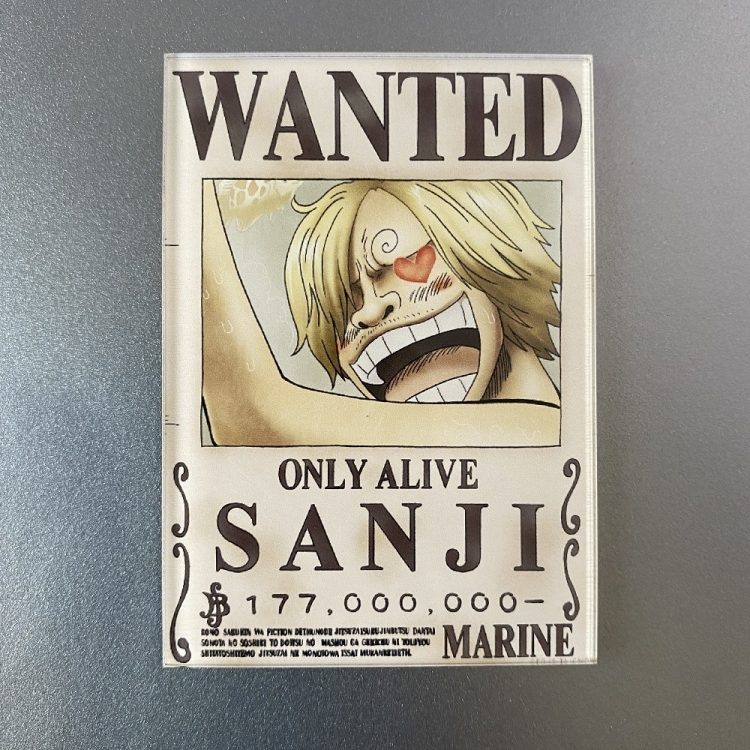 One Piece Refrigerator magnetic sticker decoration magnet sticker 7CM price for 10 pcs