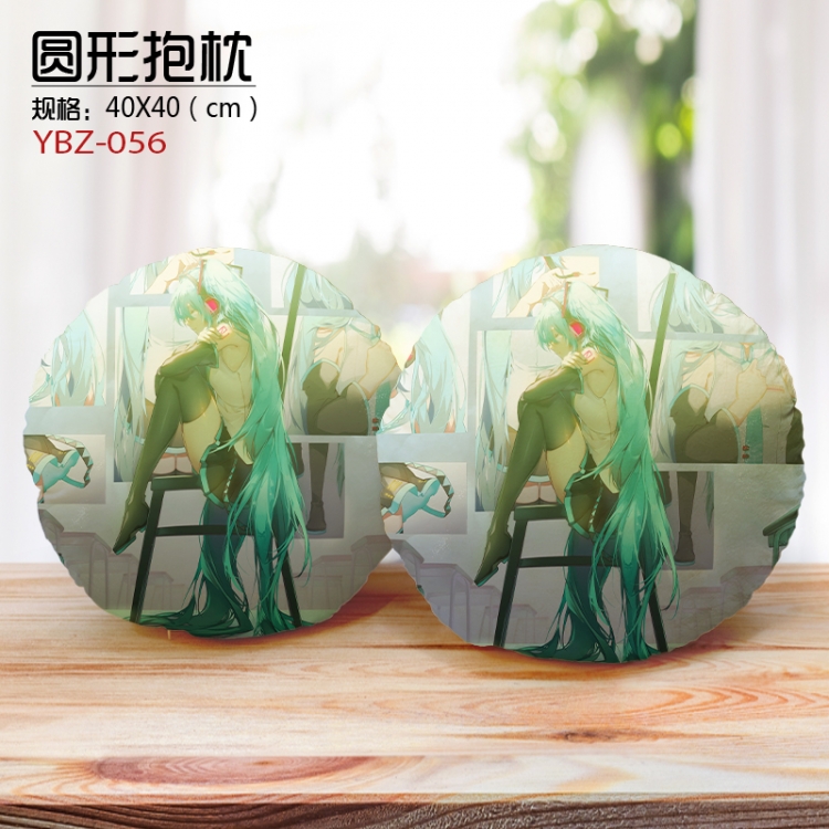 Hatsune Miku Personalized fine plush circular pillow 40X40CM supports customization according to pictures