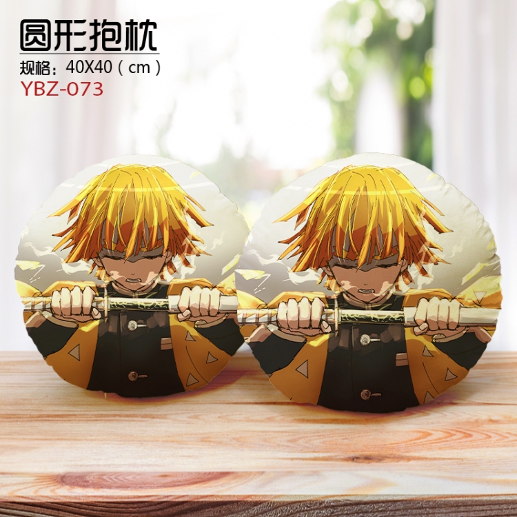  Demon Slayer Kimets Personalized fine plush circular pillow 40X40CM supports customization according to pictures