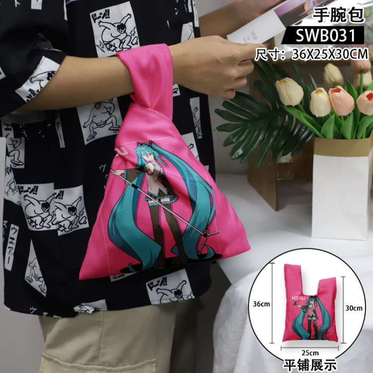 Hatsune Miku Anime peripheral wrist bag 36x25x30cm