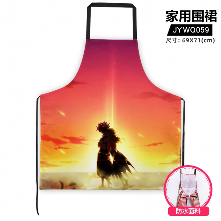 Fairy tail Anime adult household apron 69X71cm