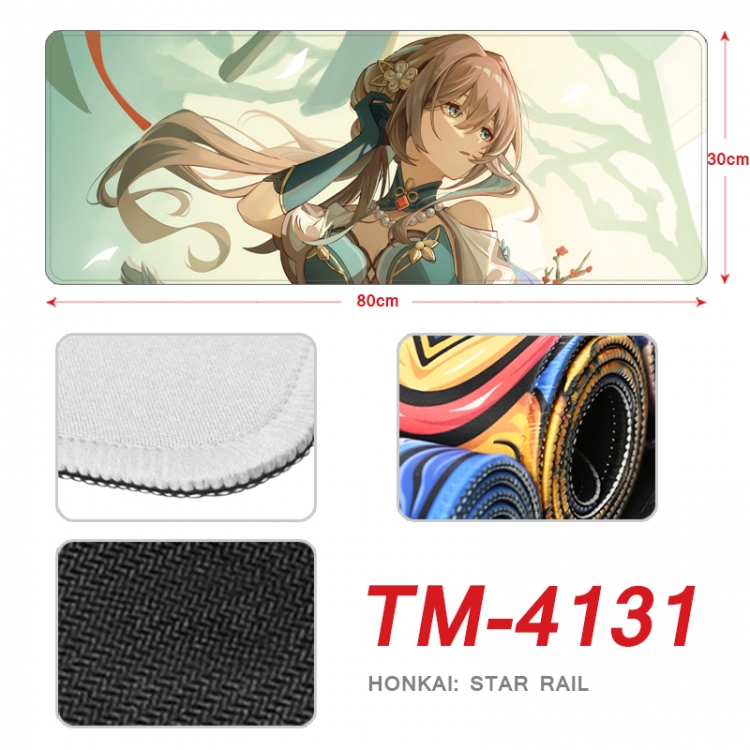 Honkai: Star Rail Anime peripheral new lock edge mouse pad 80X30cm  