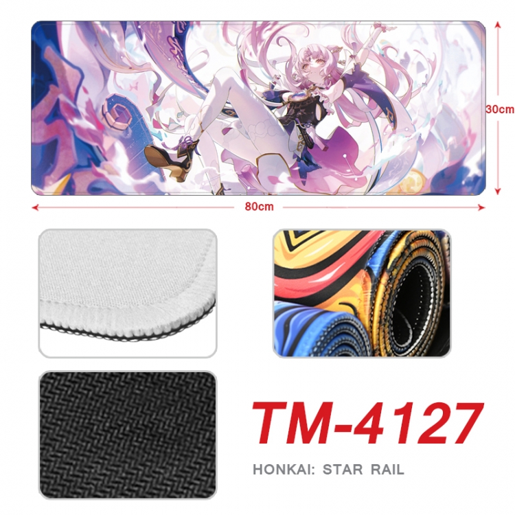 Honkai: Star Rail Anime peripheral new lock edge mouse pad 80X30cm  